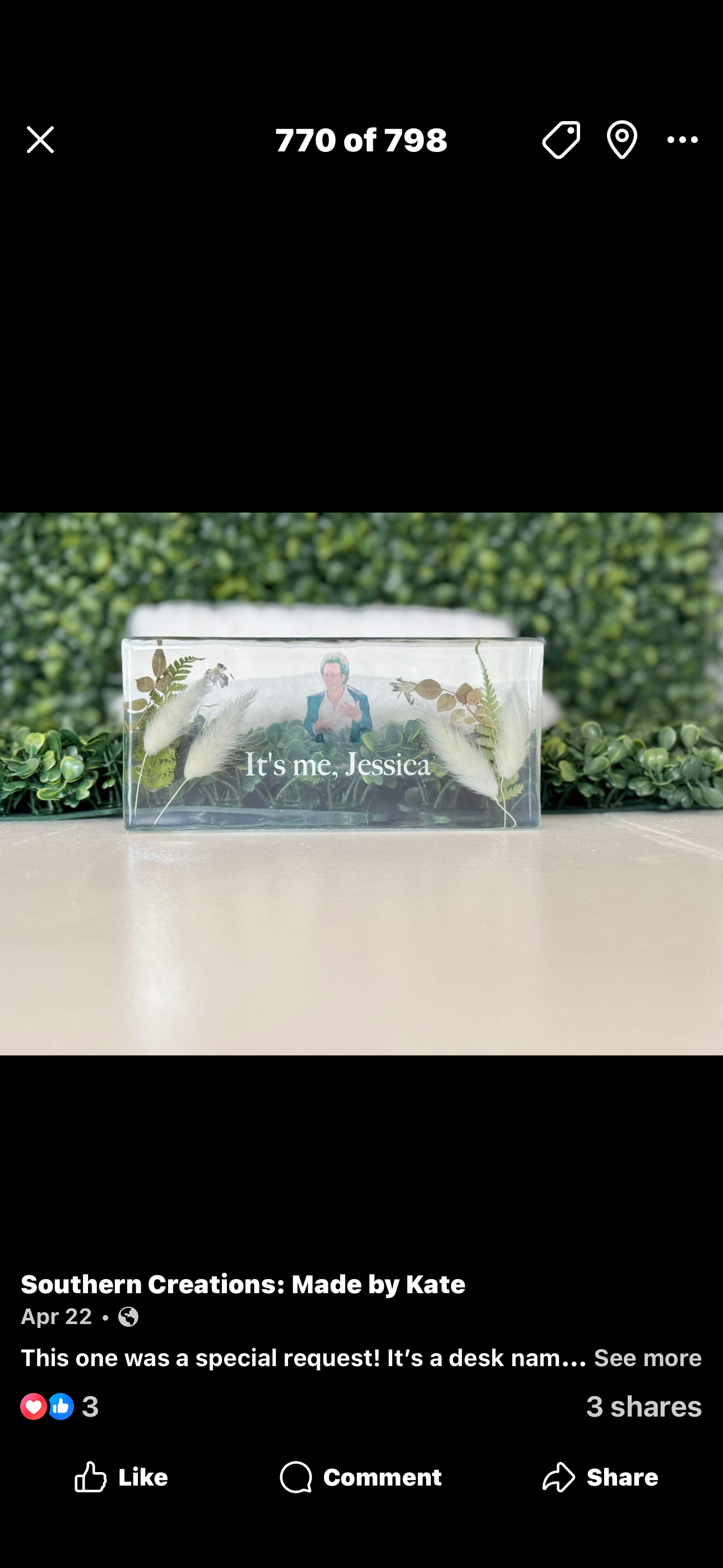 Name plate
