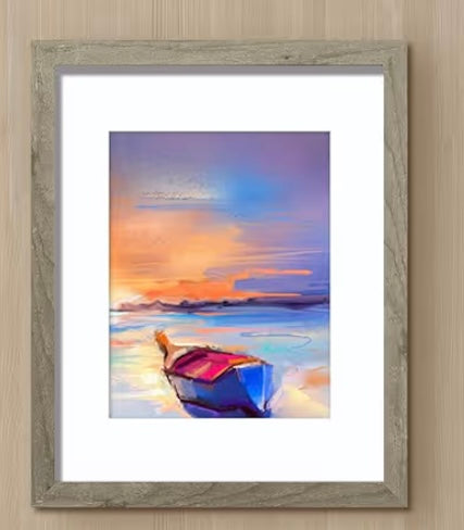 Pressed flower floating picture frames