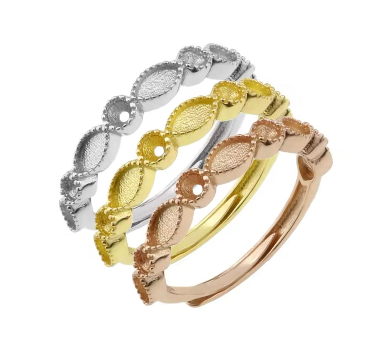 Customizable gem stone band