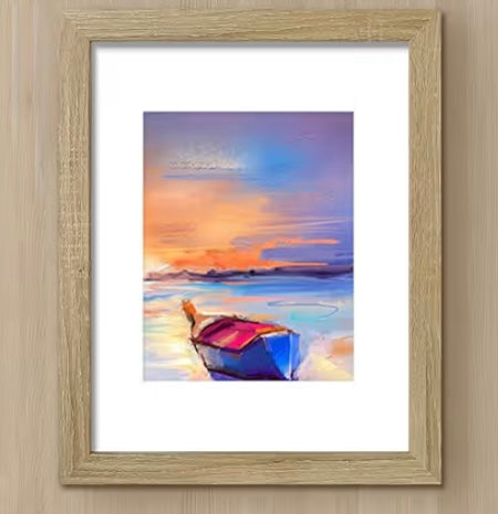 Pressed flower floating picture frames