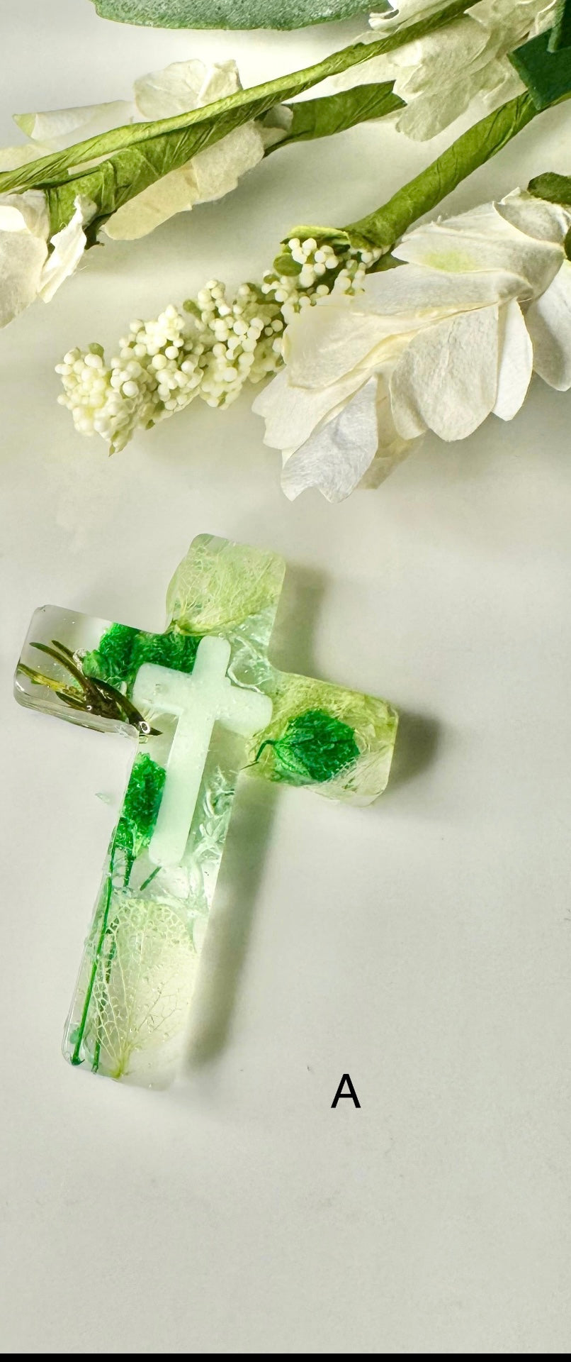 Handmade Visor Clips with memorial flowers