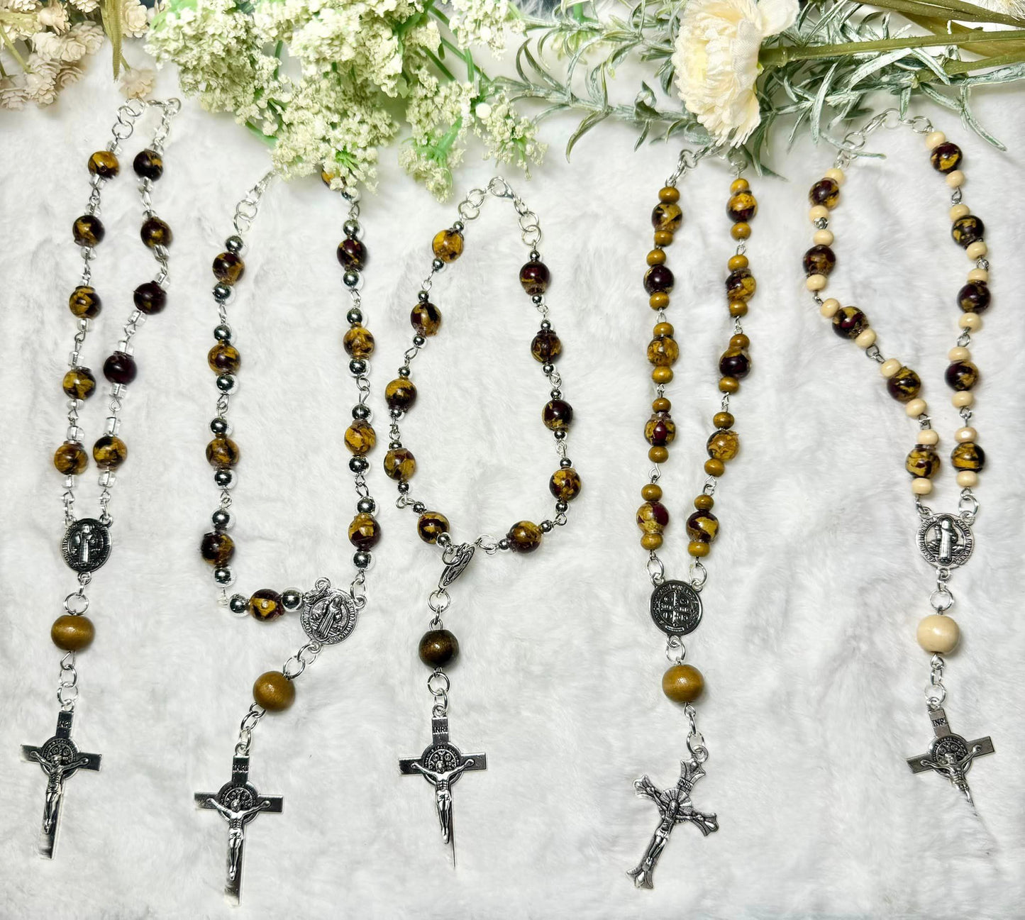 Car Rearview Mirror Rosary