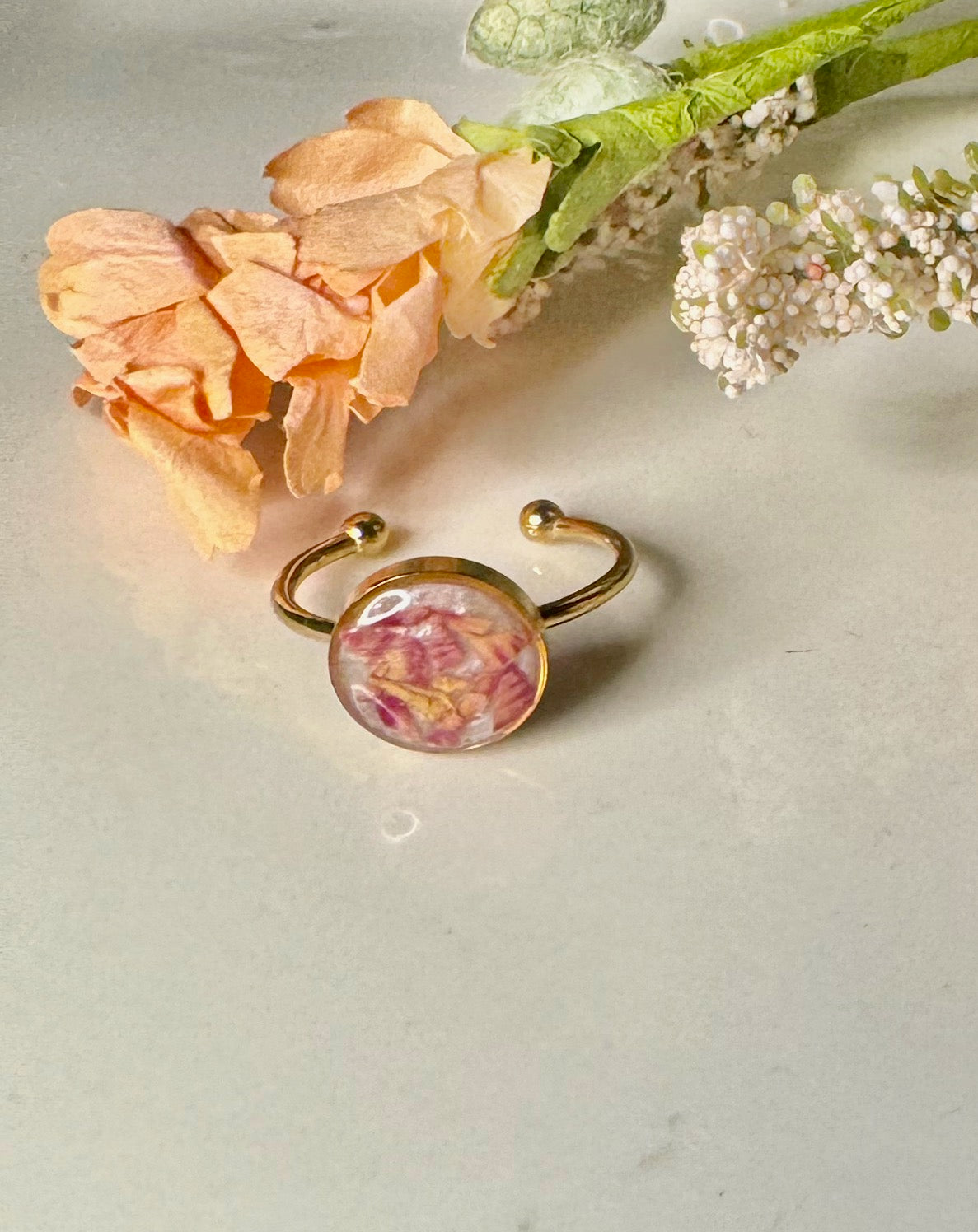 Handmade Keepsake Ring (add 4 gem stone colors to notes section)