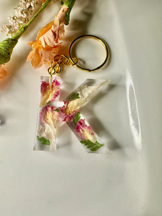 Handmade Flower Memorial Keychain