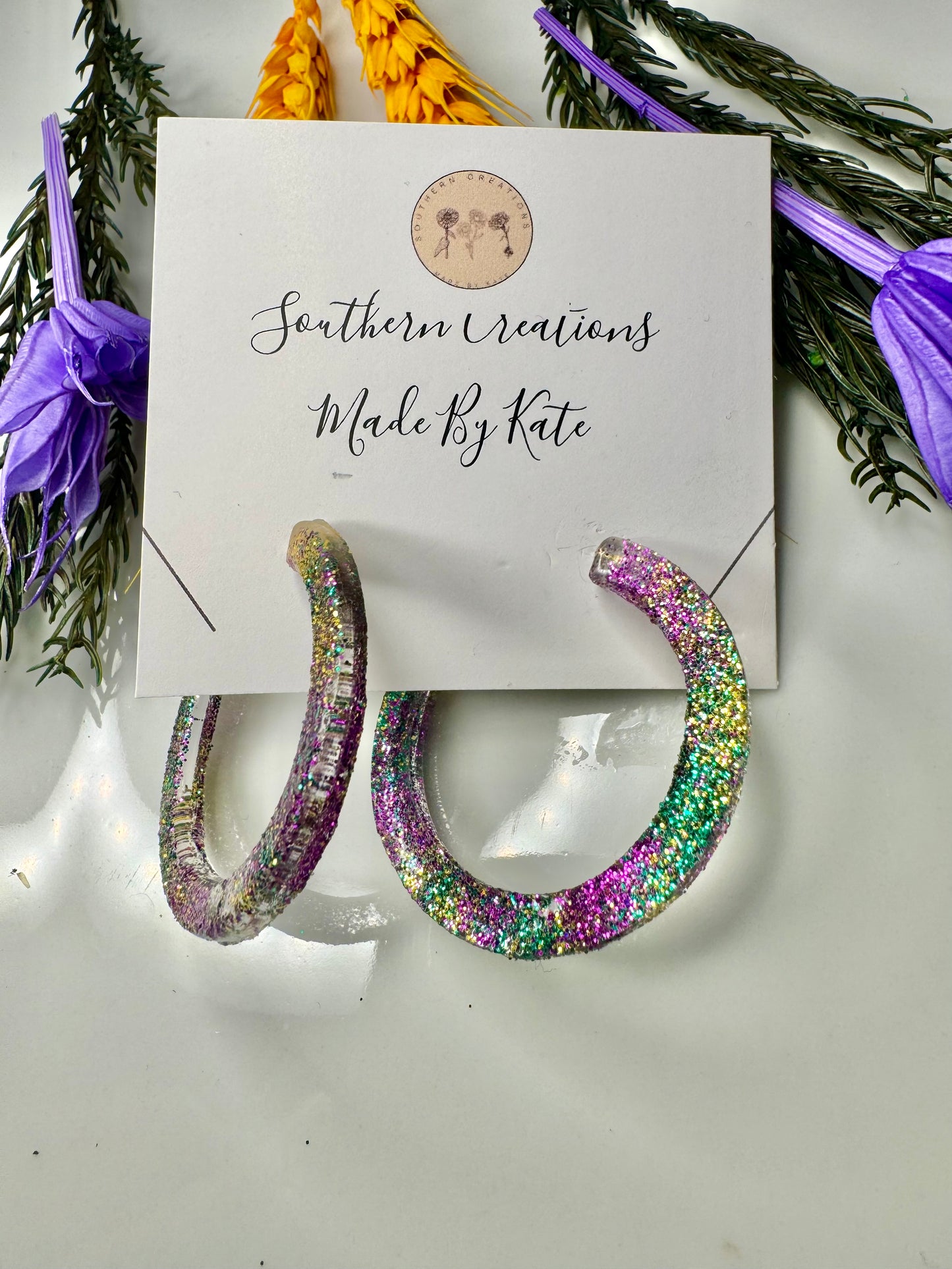 Glitter Hoops