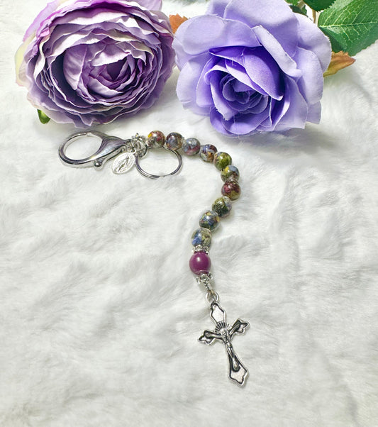 Rosary Keychain