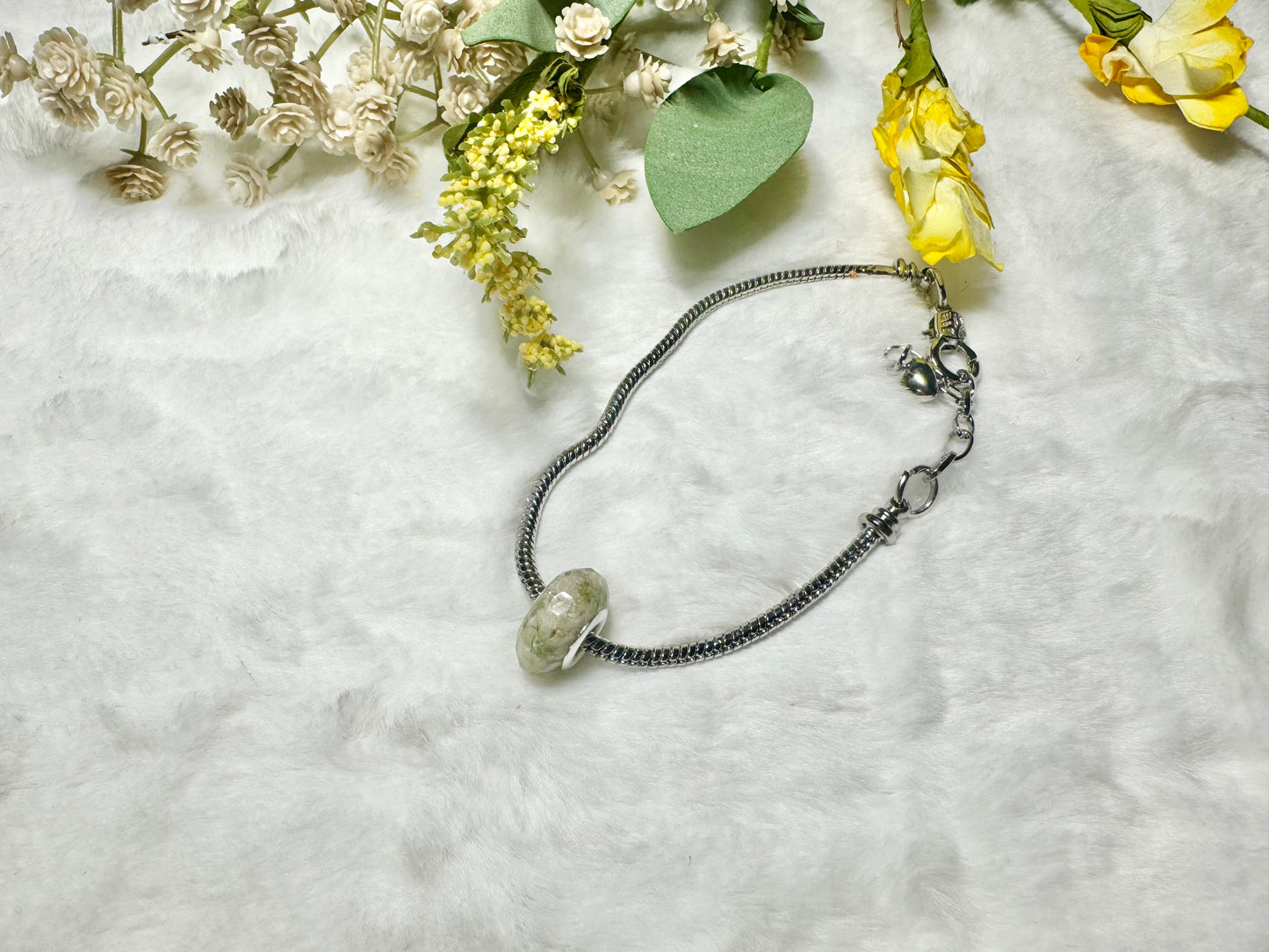 Handmade Flower memorial bracelet