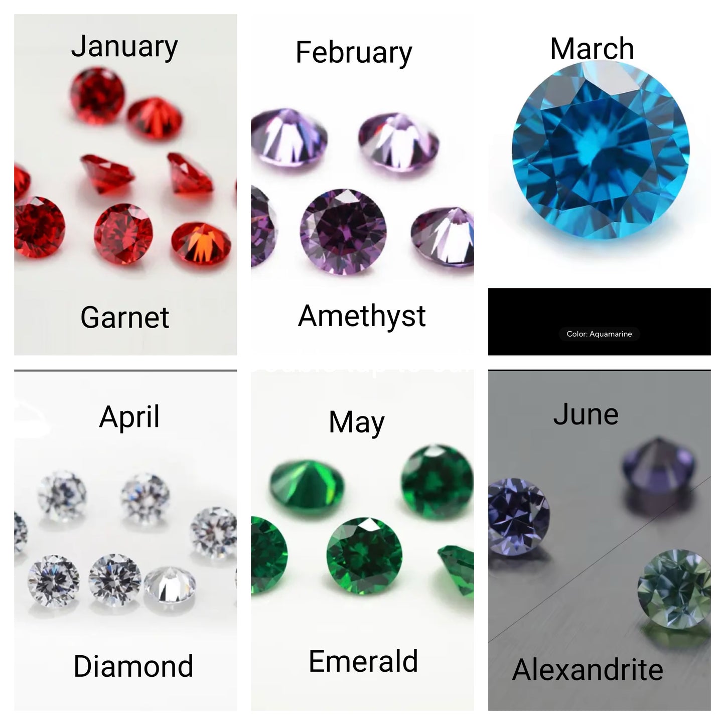 Customizable birthstone/flower Necklace