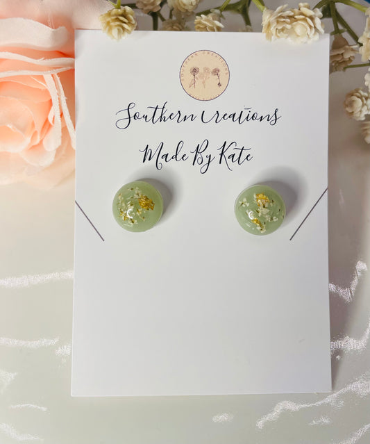 Tea Green Studs